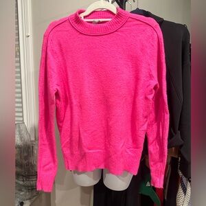 Athleta merino wool pink sweater sz s